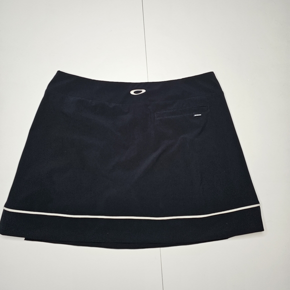 Oakley Womens XL Black Balata Golf Skort Skirt Lined Stretch Pull On Tennis - Picture 9 of 15